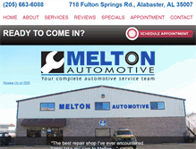 Tablet Screenshot of meltonautomotive.com